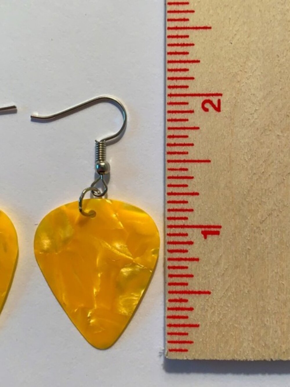 *LAST SET* Guitar Pick Custom Earrings Fashion Jewelry - Picture 2 of 3